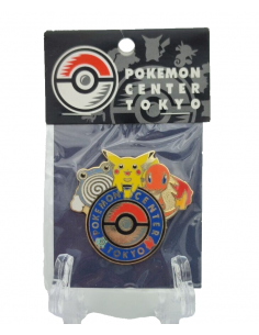 Pokemon Center Tokyo 1998 Pikachu Charmander Pin Logo...